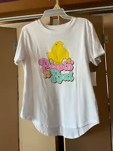 New Peeps “Peepin it Real” T-Shirt Size Juniors L (11-13) NEW WITH TAGS - Picture 1 of 2