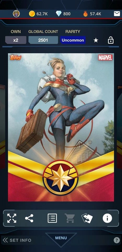 Topps Marvel Collect DIGITAL CAPTAIN MARVEL #3 - Image 1 of 1