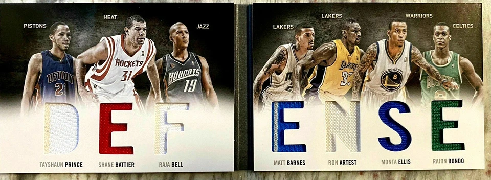 Prince/Battier/Barnes/Artest/Rondo 2011 Preferred 6-Clr 7-Parches Card #097/199!!! Foto 1 de 4