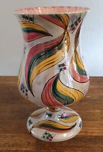 Vase Art Déco H.BEQUET QUAREGNON BELGIUM No 583 décor abstrait