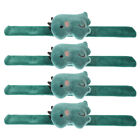  4Pcs Dinosaur Slap Bracelet Cartoon Animal Slap Bands Wristbands Stuffed Animal
