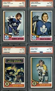 1974 Topps Hockey Complete Set 264/264 PSA 8 Orr - Bild 1 von 7