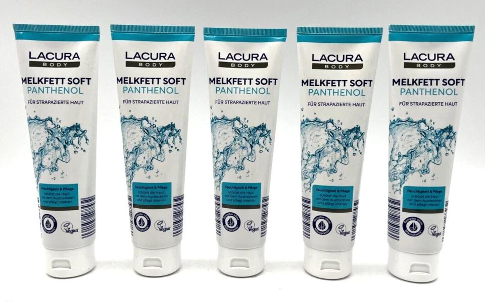 5x Lacura Melkfett Soft Panthenol für den ganzen Körper je 150 ml Neu