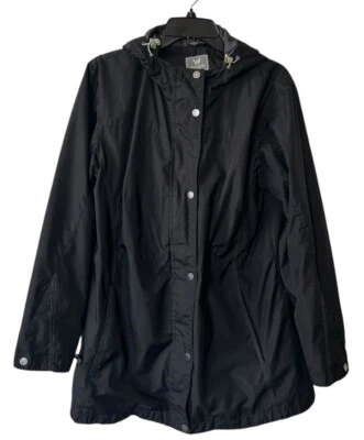 Jaqueta Sierra Branca Feminina Grande Preta Estádio Lã Forrada Capuz Chuva Clima - Imagem 1 de 4