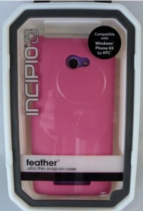 HTC Windows Phone 8X Incipio Feather Case - Pink - Include 2-Pack Screen Protect - Picture 1 of 8