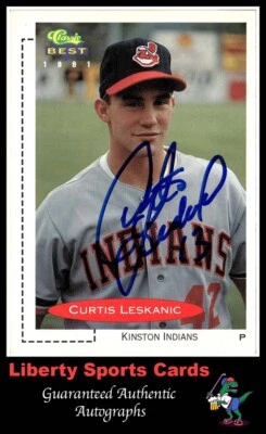 1991 Classic Best Curtis Leskanic #297 Authentic Autographed Cleveland Indians - Image 1 of 2