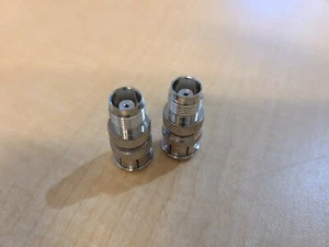 Lot of 2 RADIO SHACK 278-133 PUSH ON TNC TYPE PLUG ADAPTER - Picture 1 of 2