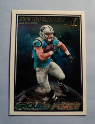 2018 Panini Donruss Football Christian McCaffrey Ground Force Panthers AUCT#9281 - Image 1 of 2