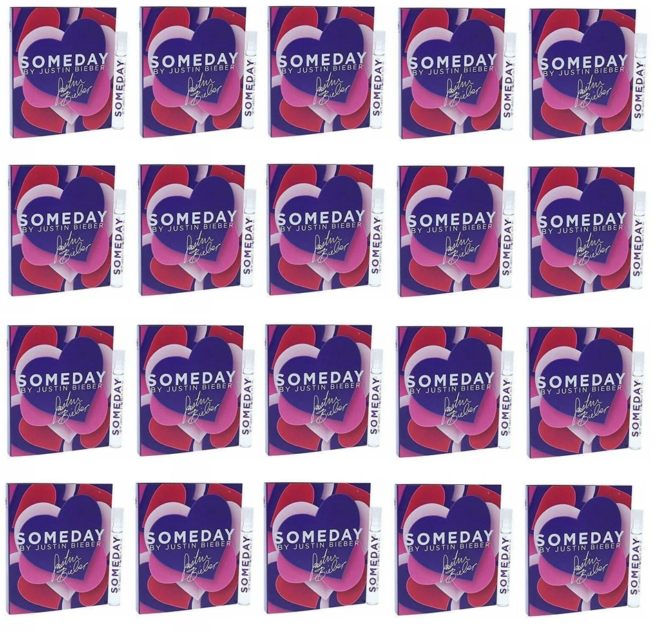 20 Samples Vial SOMEDAY by Justin Bieber Perfume Women 0.05 oz (1.5 ml) EDP NEW - Image 1 of 1