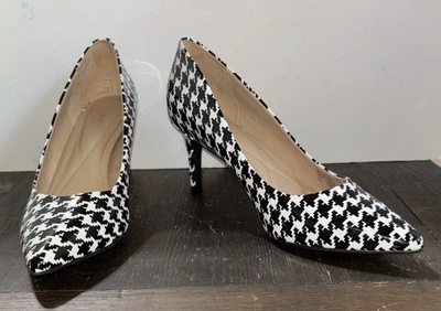 Bomba para mujer Alfani Step N Flex Jeules negra blanca pata de gallo talla 12 mediana EE. UU. Foto 1 de 4