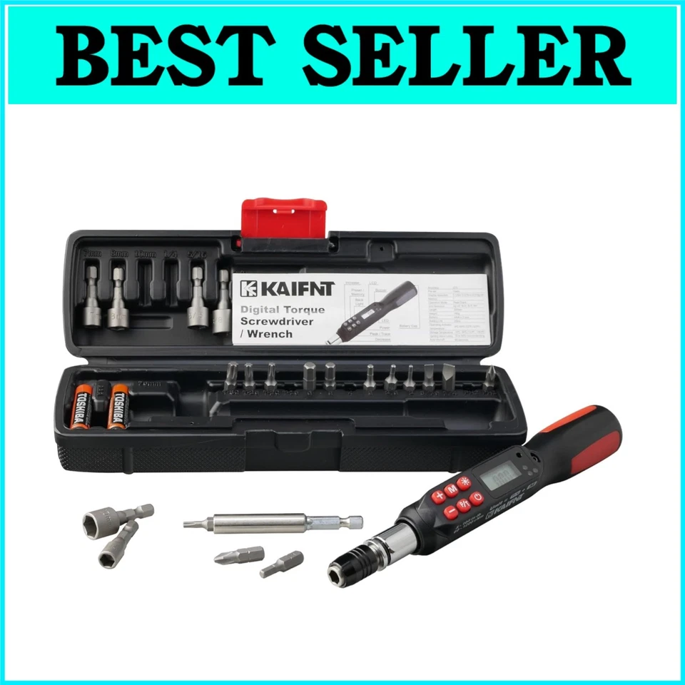 K551 Digital Torque Screwdriver/wrench Set 5 to 85 Inยทlbs Buzzer/led Flash No