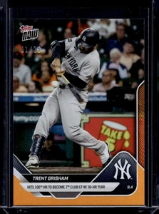 2025 Topps Now #658 Trent Grisham lámina naranja #d/25 - Imagen 1 de 2