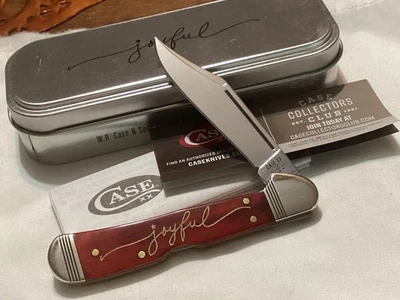 Чехол Рождество старый красный кости мини медный замок нож радостный, 2023 в олово - Изображение 1 из 4