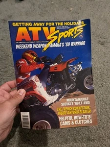 Vintage March 1989 ATV Sports Magazine Yamaha Warrior Suzuki LT-4WD - Imagen 1 de 4