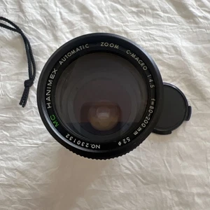 MC HANIMEX AUTOMATIC ZOOM C-MACRO 1: 4.5 f=80-200mm LENS With Lens Caps - Picture 1 of 5