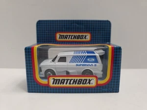 Caja de cerillas International caja azul MB-72 Ford Supervan - caja sellada sin perforar - Imagen 1 de 7
