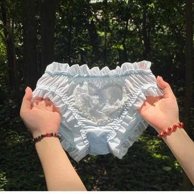 Bragas de lolita con moño japonesas para mujeres lindas calzoncillos ropa interior Kawaii Foto 1 de 4