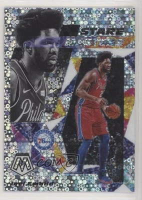 2019-20 Panini Mosaic Stare Masters Fast Break Silver Prizm Joel Embiid #7 - Image 1 of 2
