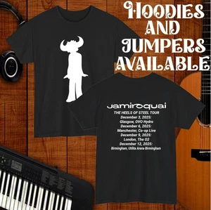 Jamiroquai Tour T-Shirt Heels Of Steel Music Hoodie Retro Concert Dates Jumper - Picture 1 of 13