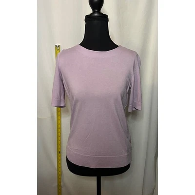 Talbots Petites Lavender Purple Knit Short Sleeve Top Women's Size SP - Image 1 of 4