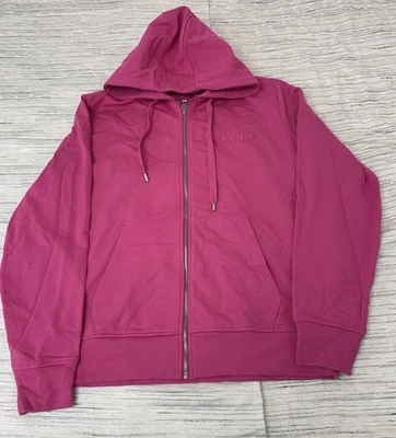 Michael Kors Embroidered Logo Cotton Terry Zip-Up Hoodie Men's size L - Image 1 of 4