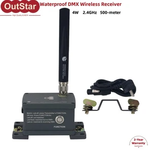 Waterproof DMX Wireless Receiver 2.4GHz 500m RX Wireless DMX512 Receiver 4W - Picture 1 of 8