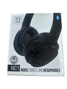 NUEVO Auriculares inalámbricos Gentek Gen Tek negros con cancelación de ruido NC1 16 horas de juego - Imagen 1 de 3