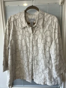 C-Sag Harbur Jacke Gr. XL Creme Und Schwarze Kreise - Bild 1 von 11