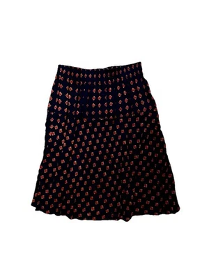 Carole Little Women Size 12 Flowy A-Line Chic Skirt Elastic Waist Geo Multicolor - Image 1 of 3