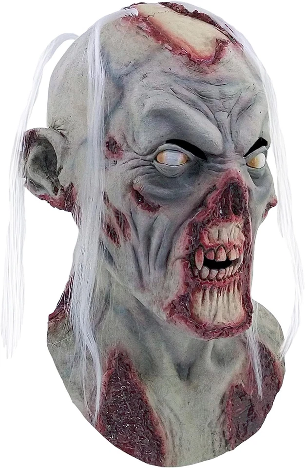 Rotting Death Latex Mask Zombie Fancy Dress Up Halloween Adult Costume Accessory - Image 1 of 1