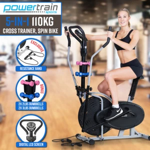 Powertrain Elliptical Cross Trainer Exercise Home Gym Stepper Fitness Bike - Picture 1 of 11