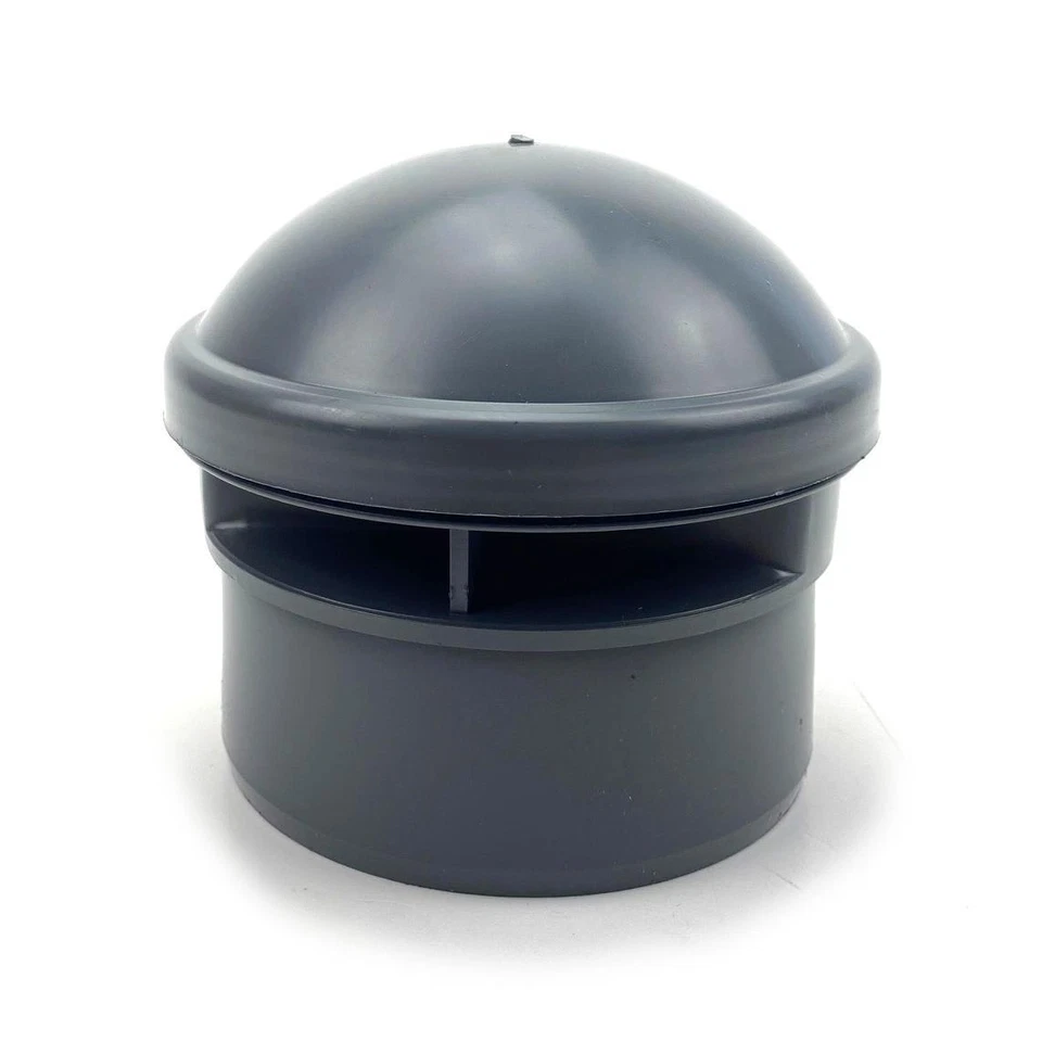 AQUER Rohrbelüfter Belüftungsventil für Sanitäranlagen grau Ventil Abwasser Ø 110 mm