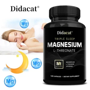 Magnesium Capsules, Stress Reilef,Promotes Relaxation And Restful Sleep - Picture 1 of 12