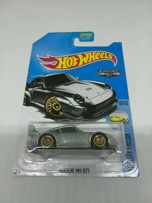 Difícil de encontrar 2017 Hot Wheels exclusivo de Walmart Zamac 010 Porsche 993 GT2 Foto 1 de 4