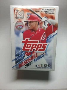 Topps Baseball Series 1 2021 caja bláster 7 paquetes nuevo sellado de fábrica MLB - Imagen 1 de 3