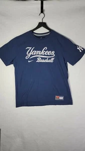 Nike New York Yankees Baseball Genuine Merchandise Blue Graphic Tee Men's XL - Picture 1 of 8