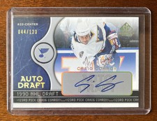 2005/06 UD SP Game Used Edition Auto Draft #AD-CC Craig Conroy Numbered 44/123