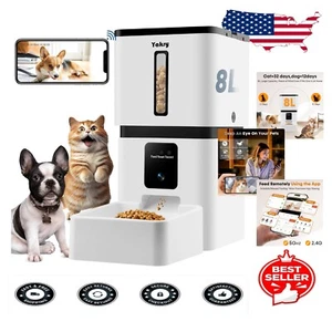 33 Cups Smart Pet Feeder with Two-Way Audio and HD Camera - Ideal for Multi-Pets - Picture 1 of 10