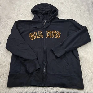 Antiqua Men's XL Black San Fransisco Giants Zip Front Hoodie - Picture 1 of 5