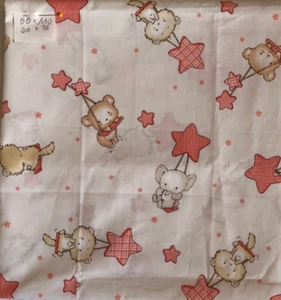 Patchwork Rest, Kinderstoff, Teddybären auf weiss, Baumwolle - Bild 1 von 2