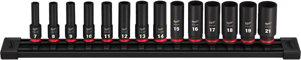 Milwaukee Shockwave Impact Duty 3/8 in Socket Set - Black (49-66-7008)