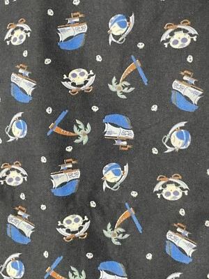 Pirate Fabric Cloth Flannel 60" x 42" Ahoy Matey - Image 1 of 3