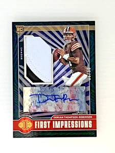 2023 Illusions FOTL Dorian Thompson-Robinson, First Impressions RPA /50, Browns - Bild 1 von 2