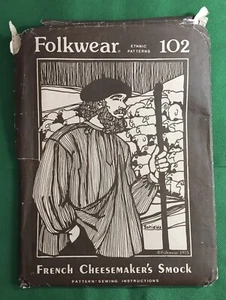 Ropa folclórica No. 102 instrucciones de costura con patrón de humo de quesero francés - Imagen 1 de 3
