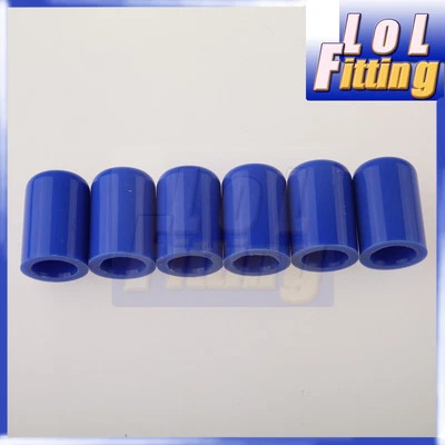 6PCS 10mm 3/8" Silicone Blanking Cap Intake Vacuum Hose End Bung Plug Caps Blue - Image 1 of 3