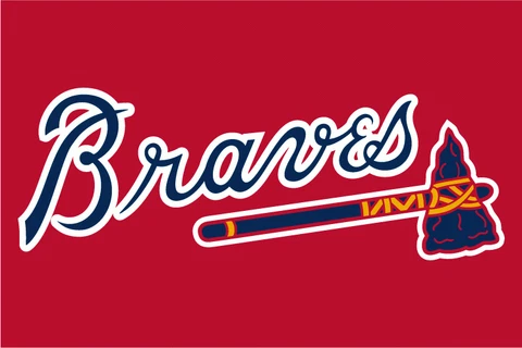 MLB ATLANTA BRAVES BASEBALL ACUNA LOGO GAMEROOM MANCAVE DECOR FRIDGE MAGNET #2 Cover