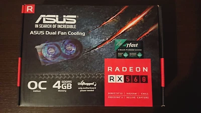 Scheda video (GPU) - Asus Radeon RX560 4gb OC edition GDDR5 - Immagine 1 di 4