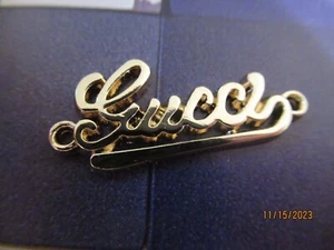 GUCCI ZIP PULL 32x14MM strong yellow gold tone, THIS IS FOR 1 - Picture 1 of 2