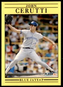 1991 Fleer John Cerutti Toronto Blue Jays #172