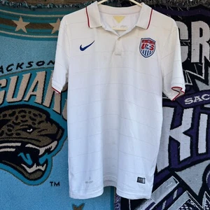 Size M - Nike US Soccer Team Polo White Mens - Picture 1 of 8